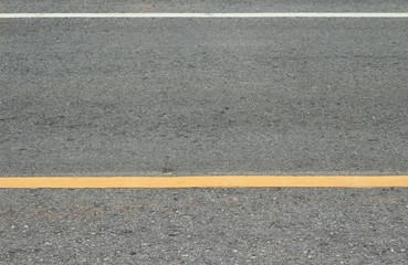 Asphalt texture with road markings background