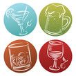 Illustration of alcoholic beverages