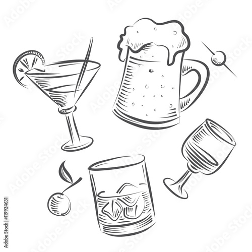 Alcoholism outline image