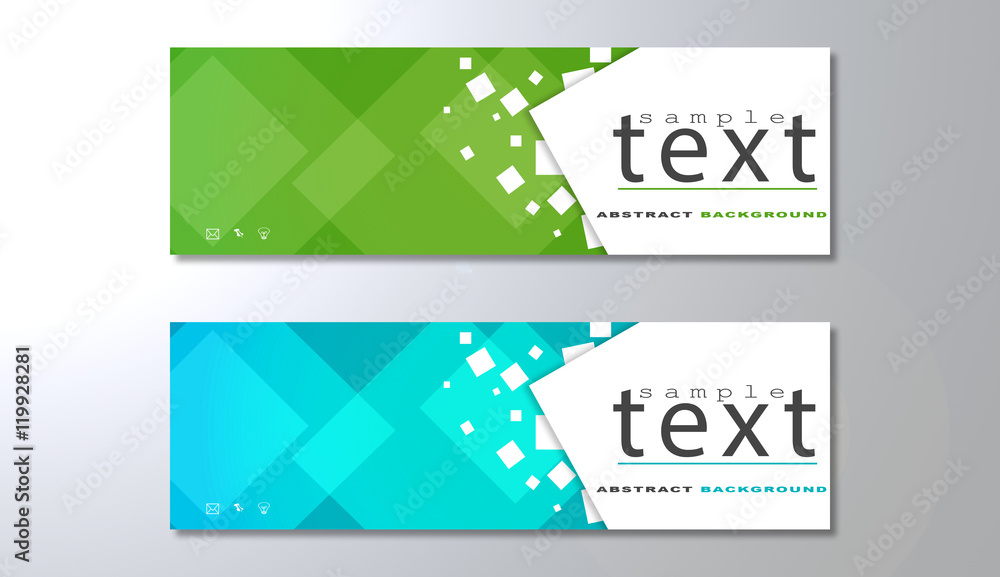 Banners template with abstract background - obrazy, fototapety, plakaty 