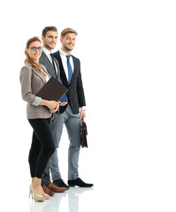 Poster - Group of successful business people looking confident