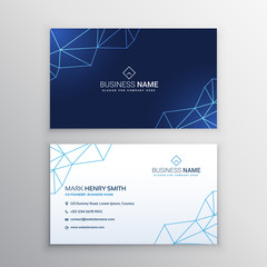 technology business card design template