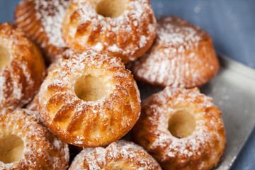 Wall Mural - Fresh homemade delicious mini bundt cakes