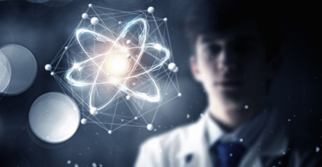 Wall Mural - innovative technologies in science and medicine . mixed media