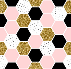 Poster - hexagon seamless pattern