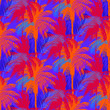 Seamless palm pattern