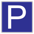 Parking sign vector isolated