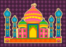 Vector Design Of Taj Maha