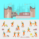 Fototapeta Miasto - Illustration of construction