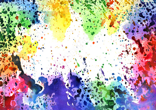 Hand Painted Watercolor Background Abstract Bright Colors Mixed Colors Drops Stock Illustration Adobe Stock This mixed paint colors abstract canvas product is supplied ready to hang. adobe stock