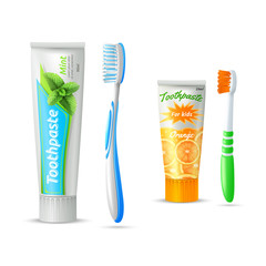 Sticker - Toothpaste And Toothbrush For Kids And Adults