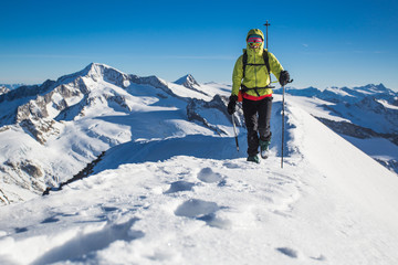 Canvas Print - Winter mountaineering