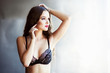 © Natalia Chircova - Portrait of a beautiful girl in black lingerie