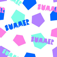 Sticker - Summer Seamless Pattern