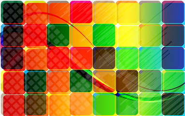 Wall Mural - Abstract colorful squares background