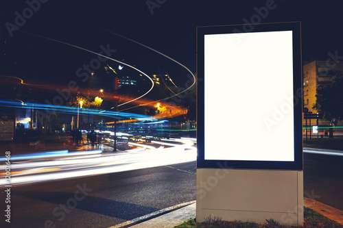 Fotografía Blank billboard with copy space for your advertising text message or content