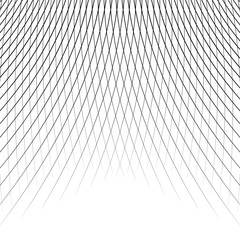 Leinwandbilder - Grid - mesh of dynamic curved lines. Abstract geometric pattern.