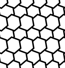 Fototapete - Repeatable seamless pattern with tilted, overlapping hexagons. G