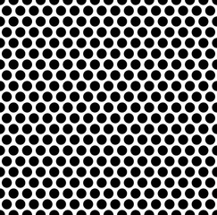 Fototapete - Grating pattern with grid, mesh of circles. Repeatable.