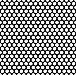 Poster - Grating pattern with grid, mesh of circles. Repeatable.
