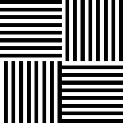 Fototapete - Lines repeatable geometric pattern (mosaic of lined squares)