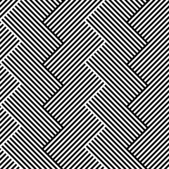 Fototapete - Lines repeatable geometric pattern (mosaic of lined squares)
