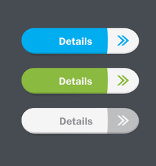 Set of vector web interface oval buttons. Details.