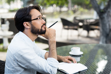 Canvas Print - Writer at work