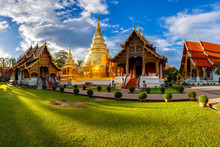 Wat Phra Singh Is Located In The Western Part Of The Old City Center Of Chiang Mai,Thailand