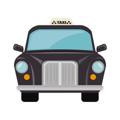 Canvas Print - british cab classic taxi car. london symbol