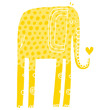 © akhmett - Vector hand drawn illustration with cote colorfull elephants