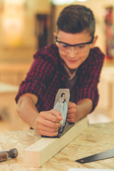 Wall Mural - Handsome young carpenter