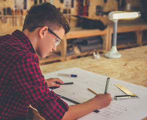 Wall Mural - Handsome young carpenter