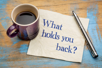 Wall Mural - what holds you back?