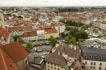 Wall Mural - Rooftop view of Munich.