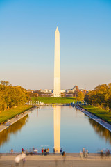 Wall Mural - Washington Monument and pool in Washington DC, USA