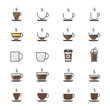 © Ammonster - Coffee Cup Color Icons Set Of Drink Vector Illustration Style Colorful Flat Icon