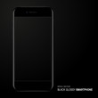vector black glossy smartphone