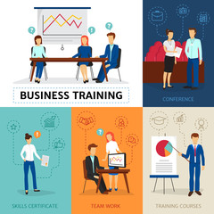 Canvas Print - Business Training  Concept Composition Banner