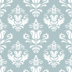 Wall Mural - seamless damask vector background
