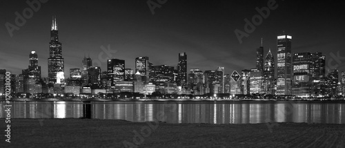 Plakat Panoramę Chicago Panoramę