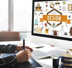 Wall Mural - design creative ideas model planning sketch concept
