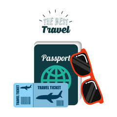 Poster - best travel isolated icons vector illustration design