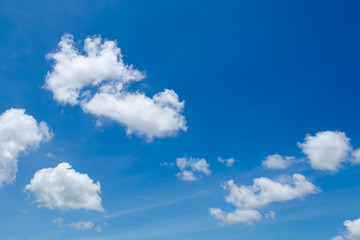 Wall Mural - Beutyful blue sky with white cloud.