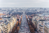 Fototapeta Paryż - The great wheel, Avenue des Champs-Élysées, Paris