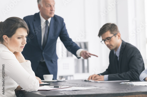 Fotografia, Obraz Discouraging atmosphere in the workplace
