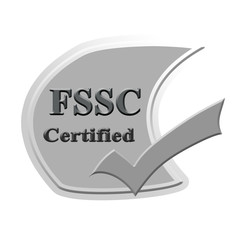 Wall Mural - FSSC certified icon or symbol image concept design for business and use in company system.