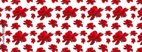 cover  pattern repeat  red rose