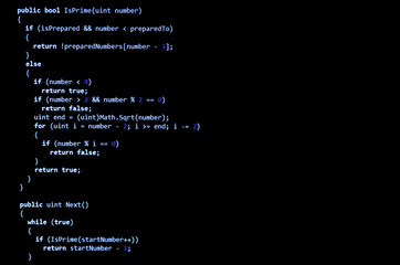 Wall Mural - programming code written in c language syntax