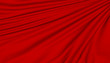 Red cloth background, 3d illustration with fabric texture